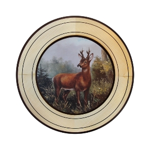 AKAH Dischi d'onore per prestazioni speciali von AKAH Ehrenscheibe Bock im Wechselrahmen 34cm 38630001