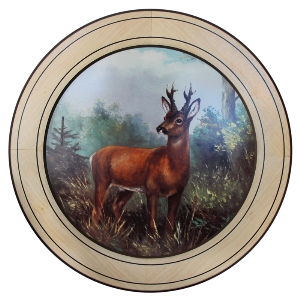 AKAH Dischi d'onore per prestazioni speciali von AKAH Ehrenscheibe Bock im Wechselrahmen 50cm 38632001