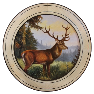 AKAH Dischi d'onore per prestazioni speciali von AKAH Ehrenscheibe Hirsch im Wechselrahmen 50cm 38632002