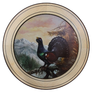AKAH Dischi d'onore per prestazioni speciali von AKAH Ehrenscheibe Auerhahn im Wechselrahmen 50cm 38632010