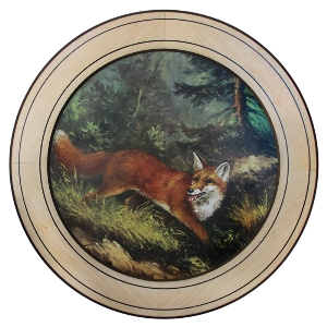 AKAH Dischi d'onore per prestazioni speciali von AKAH Ehrenscheibe Fuchs im Wechselrahmen 50cm 38632013