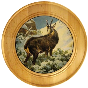 Dischi d'onore per prestazioni speciali von AKAH Ehrenscheibe aus Massivholz Ø 30 cm 38690005