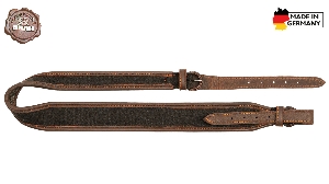 AKAH Cinghia per fucile per la caccia e lo sport von AKAH AKAH Gewehrriemen Elchleder & Loden mit Kork-Unterlage 67275100