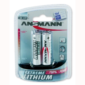 Lampade per Revier e outdoor von AKAH 2x ANSMANN Extreme Lithium Batterie 1,5 V Mignon AA 69046000