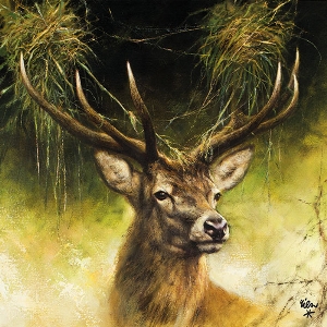 Regali speciali per cacciatori von AKAH Jagdservietten Hirsch 78494000