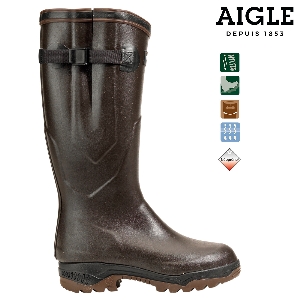 AKAH Stivali di gomma per il territorio di caccia e l'outdoor von AKAH AIGLE PARCOURS® 2 Iso braun 86547036