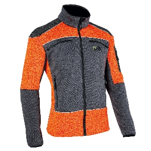 Maglioni e cardigan von AKAH PSS X-treme Arctic Faserstrickjacke grau/orange 89949003