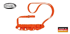 Lavoro di recupero con cani da caccia von AKAH AKAH BioThane® Schweißriemen mit Lederstopper 95560019