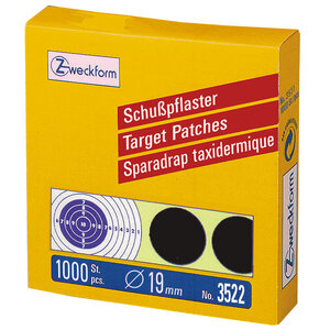 Dischi e bersagli von AKAH ZWECKFORM Schusspflaster schwarz 38974000